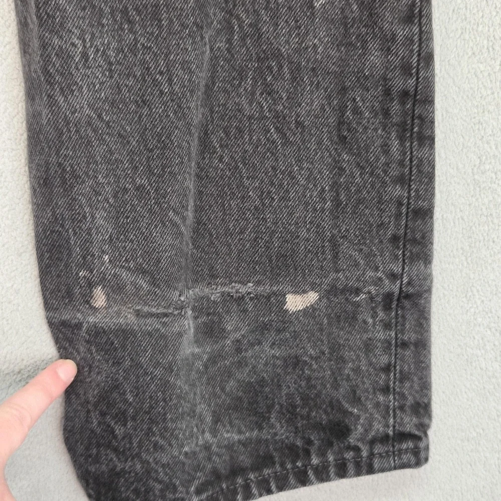 VTG‎ Levis 501 Jeans Mens Gray Made In USA Button Fly Straight 90s Fits 24x32